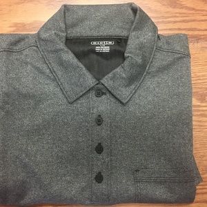 OGIO OG129  Express Polo Black Herringbone
